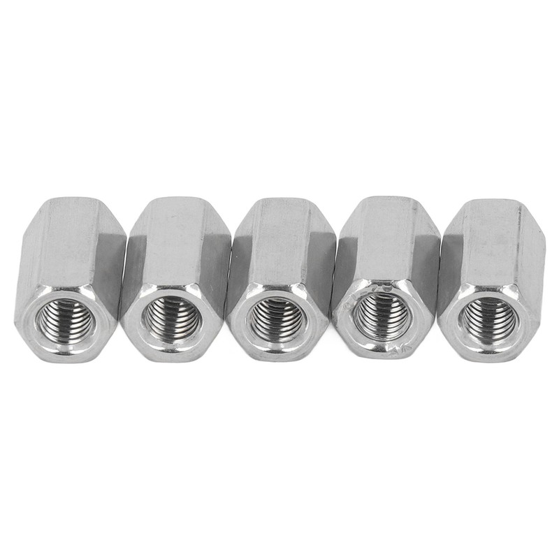 20PCS Hex Coupling Nuts 304 Stainless Steel Long Fine Thread