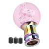 Manual Shift Knob Gear Stick Shifter Pink Crystal Bubble with