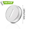 EATHEATY 100Pcs Coin Slot Lids for Mason Jar Canning Jar,