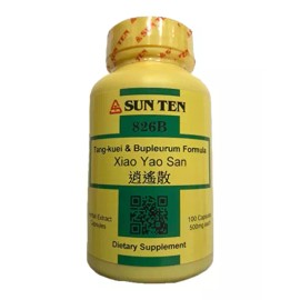 Sun Ten - Tang-Kuei & Bupleurum Formul /Xiao Yao San /  826B, 100 Capsules