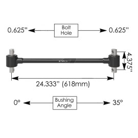 Automann Torque Rod 24.330in Freightliner part #1616749002 part # TMR535