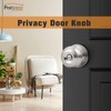 Probrico Brushed Nickel Bed/Bath Door Knobs, Satin Ball Door Knob,