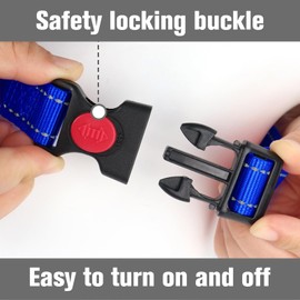 Joytale Martingale Collar for Dogs, Reflective Heavy Duty Dog Collar for Safety, Quick Release Buckle, Adjustable Nylon Collars for Large Breed Dogs Walking Training, Navy Blue,L