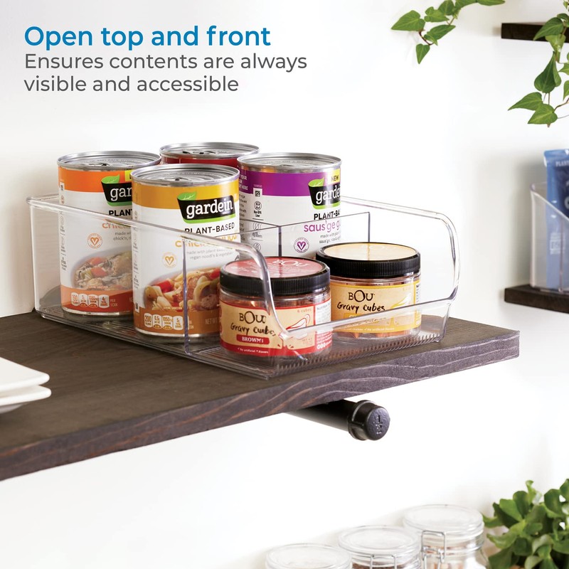 iDesign storage box with 3 compartments, medium storage box without