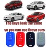 KUSTSOFT Silicone Key Fob Cover for Honda Accord Civic CR-V
