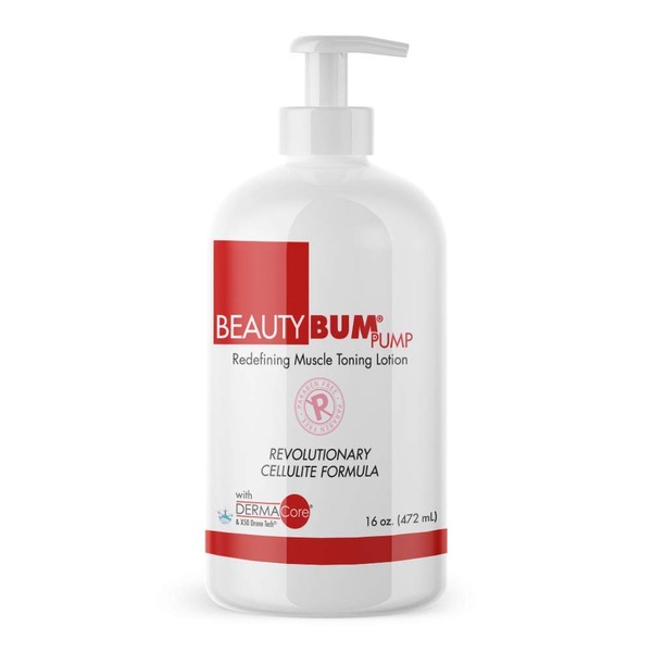 BeautyFit BeautyBum Pump Redefining Muscle Toning Lotion - Tightens Skin and Improves Appearance - Enhances Natural Elasticity and Firmness - Sculpt and Tone Problem Areas - Original - 472 ml