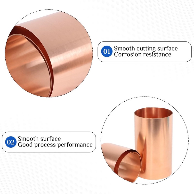 Copper Sheet Roll 1000 x 150 x 0.4 mm -