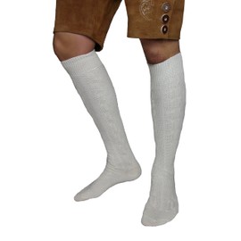 MS-Trachten Traditional Socks Traditional Socks Knee Top Socks (46, creme)