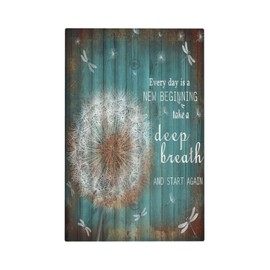 Thsanju Dandelions Vintage Teal Wood Planks Rustic Blank Outlet Covers Light Switch Cover Inspirational Quotes Dragonfly No Device Wall Plate Decorative 1 Gang Electrical Switchplate for Farm Bathroom