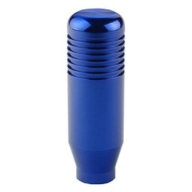 DEWHEL 12x1.25mm Threaded 4 5 6 Speed Shift knob Billet Aluminum JDM Short Throw Manual Transmission Gear Shifter Selector (Blue)