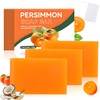 3-Pack Persimmon Soap Bars for Odour Control with Green Tea