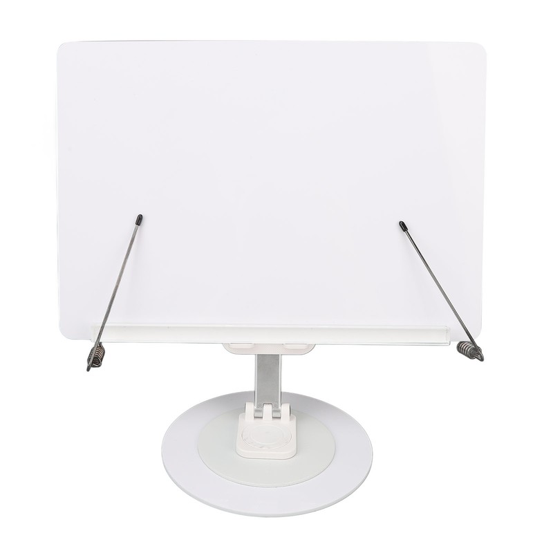 Book Reading Stand Foldable 360 Degree Rotating Book Stand Acrylic