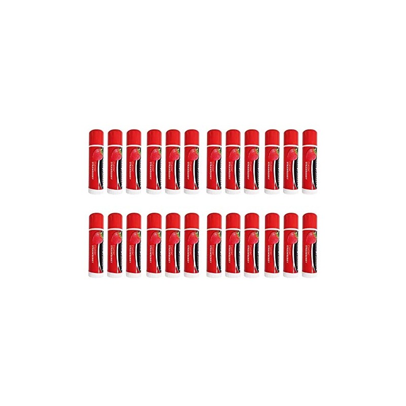 Chapstick Classic Strawberry Lipbalm SPF10 Pack of 24