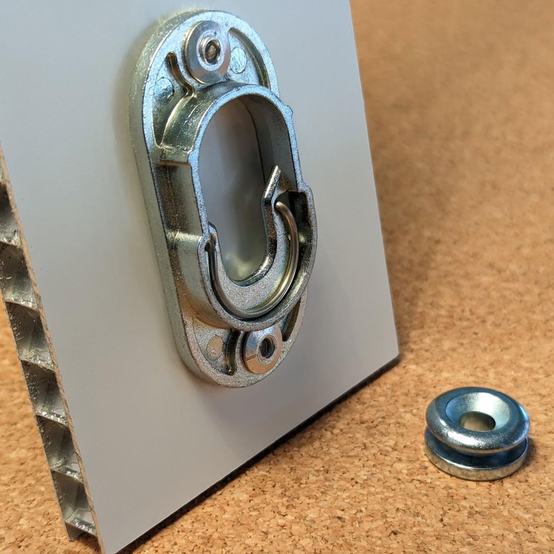 Button Fix Type 1 Metal Fix Bracket with Stainless Steel