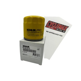 Cyclemax One Pack compatible with Kohler Pro Oil Filter 52 050 02-S1 containing One Filter and a Funnel