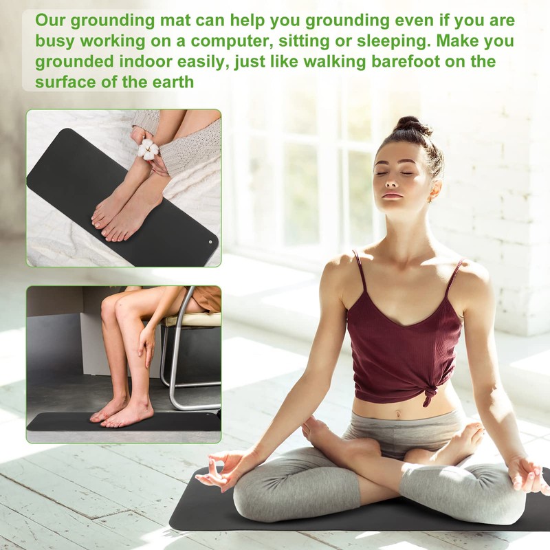 AituoWan Conductive Health Mat, Earthing Cord, Universal Grounding Mat for