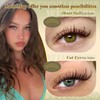 Dark Brown Lash Clusters Wispy Eyelash Clusters Natural Fluffy Lash