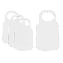 Anlising 50 Pieces Disposable Bibs Set, Dining Apron, Disposable Bibs for Adults, Disposable Aprons, Adult Bibs, Waterproof, Disposable Bibs, for Adults, Seniors, White