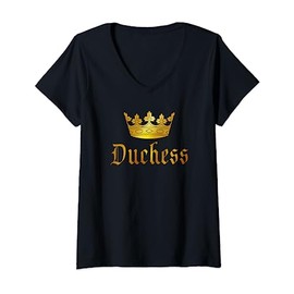 DUCHESS T-shirt Regal Crown Royalty Gift V-Neck T-Shirt