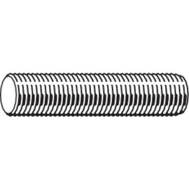 Threaded Rod, Steel, M6-1.0x3 ft