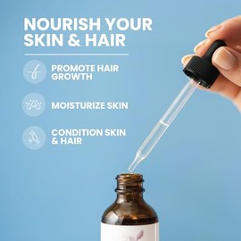 Eva Naturals Organic Castor Oil (2oz) - Promotes Hair, Eyebrow and Lash Growth - Diminishes Wrinkles and Signs of Aging - Hydrates and Nourishes Skin - 100% Pure and USP Grade - Premium Quality