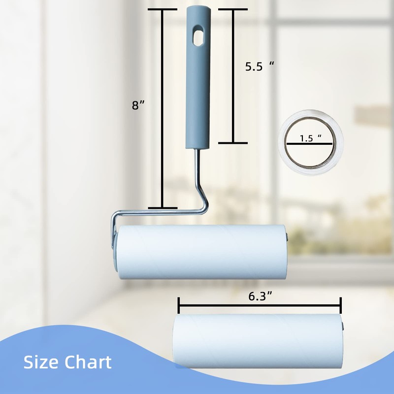 YabeePet Extreme Sticky Large Surface Lint Roller, Long Handle Pet