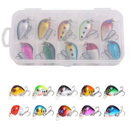 Loopunk 10 PCS Special Spinner Spoon Vibrating Jigging Freshwater Saltwater Fishing Lures, Mini Artificial Fishing Hard Baits for Trout Bass Freshwater Saltwater Fishing Tackle Fishing Gear.