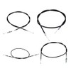 Bowden Cable Set Black 4-Piece Compatible with Hercules Prima GT