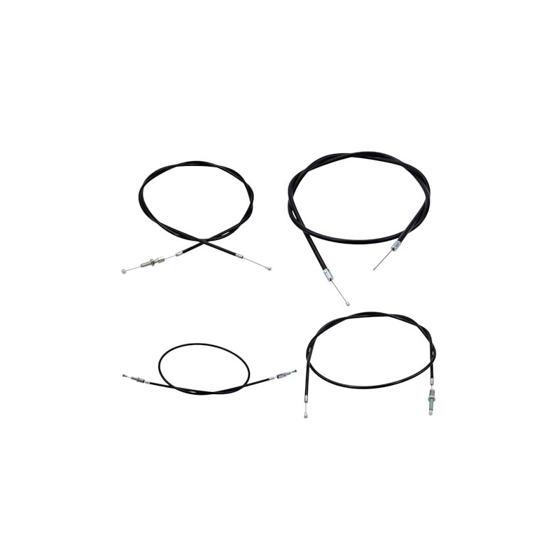 Bowden Cable Set Black 4-Piece Compatible with Hercules Prima GT