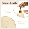 SEICASAYA 13.5 oz Bathroom & Kitchen Countertop Soap Dispenser, Travertine-Look