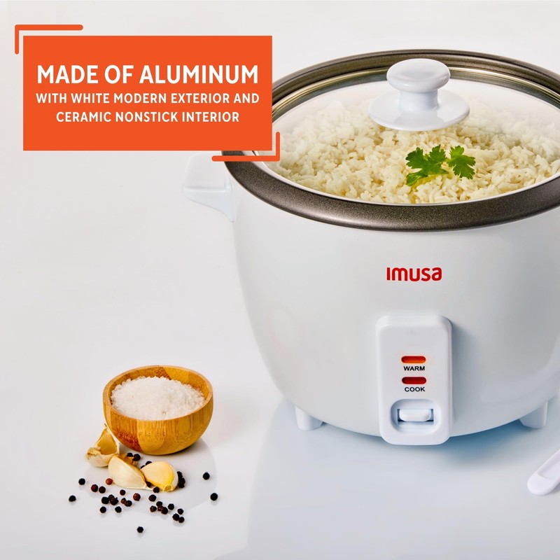IMUSA Electric Rice Cooker 16 Cup Cooked 8 Cup Uncooked
