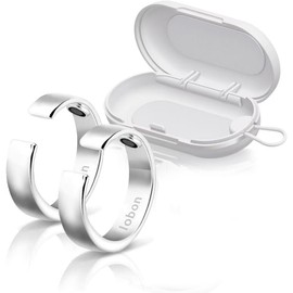 いびき防止 リング いびき防止グッズ 「快眠リング」 いびき軽減 指輪 つぼ 無呼吸 安眠lobon M02， M(17mm-19mm)