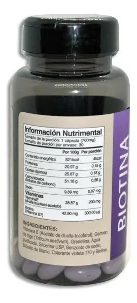 Biotina Con Vitamina E Pharmadan