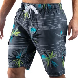 Kanu Surf Men's Standard Swim Trunks (Regular & Extended Sizes), Bellaire Charcoal, XX-Large