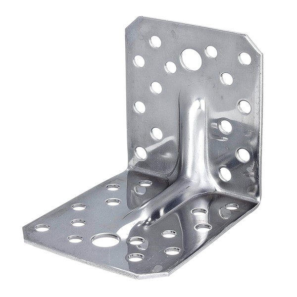 Alberts 335267 Heavy Duty Angle Connector with Beading Stainless Steel