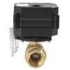 Motorized Ball Valve- 3/4" Brass Electric Ball Valve with Full