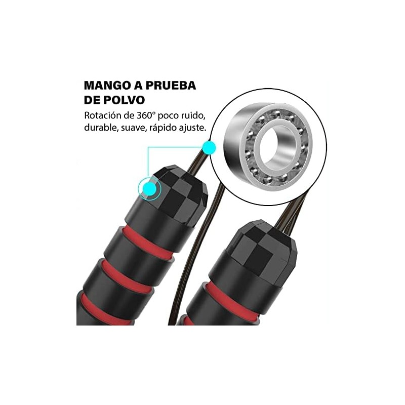 Altera Jump Cuerda para Saltar Speed Rope Ajustable para Ejercicio,