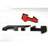 Auto 4PCS Grill Door Rear Gloss Black AT4 OVERLAY Emblems
