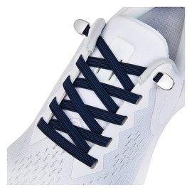 No Tie Shoe laces with Elastic Laces，Elastic Shoelaces for Adults and Kids Navy Blue