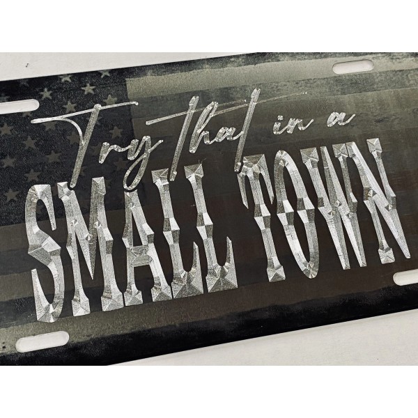 Diamond Etched Products Laser US Flag & Diamond Etched Try