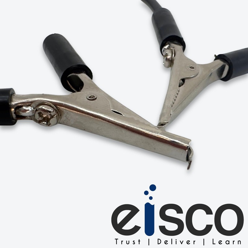 Eisco Labs - 4mm Connecting Leads – 12" Black Insulated