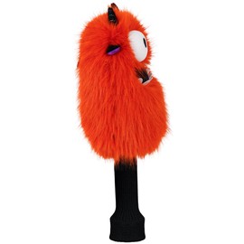 Big Teeth Golf Head Covers - Orange Monster Driver Headcover, Hybrid or UT Animal Headcover, Funny Golf Gifts for Fairwood Club