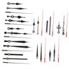 Operitacx 10Sets Mute Clock Mechanism Kit with Clock Hands for