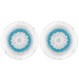Azonbey Repuesto De Cabezal De Cepillo Compatible Con Cabezales De Limpieza Facial Clarisonic Mia 1, Mia 2, Mia Fit, Alpha Fit, Smart Profile Uplift Y Alpha Fit (Blue-2Pack)