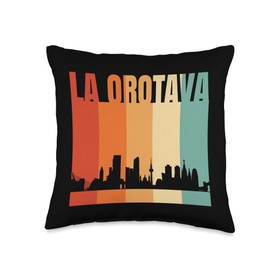 La Town Spain Design La Orotava Laline Throw Pillow, 16x16, Multicolor