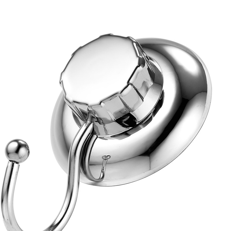 MaxHold No-Drilling/Suction Cup Single Robe Hook - Vaccum System -