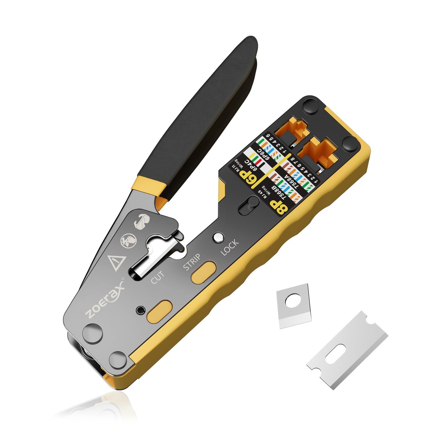 ZOERAX RJ45 Crimping Tool Ethernet Crimp Tool Crimper for RJ11