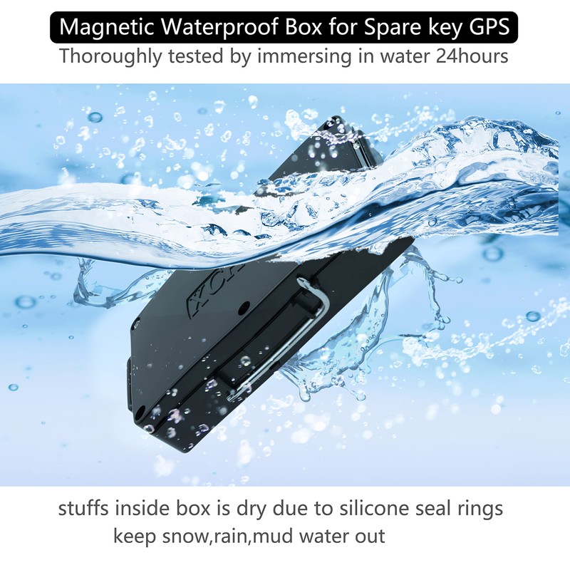 1PK Black Magnetic Key Holder Under Car Vehicle Truck,Hide A
