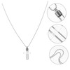 Ipetboom Cremation Necklace for Ashes Openable Glass Vial Pendant Chain