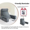 ENITYA Reading Pillow for Sitting in Bed Adult, 19" Back